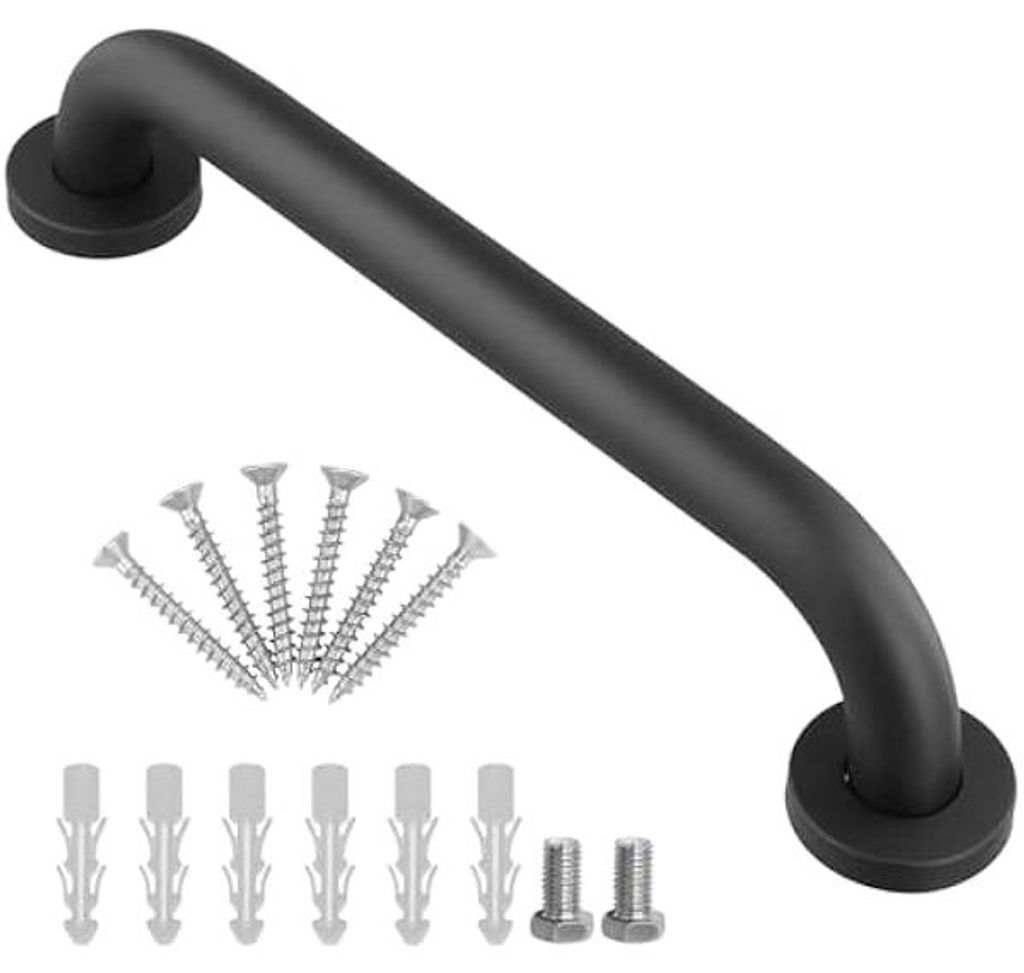 Badezimmer Haltegriff 30 Cm, Schwarz Edelstahl Handlauf Mit Verdeckten Schrauben, Für Bad Küche Treppen