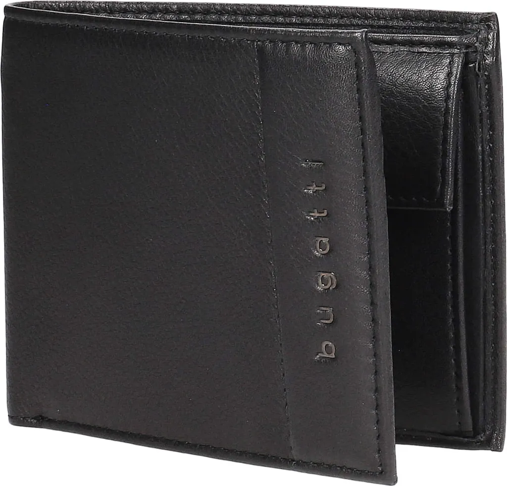 bugatti Nome Wallet : Fini les Portefeuilles Encombrants avec ce Cuir Noir - 7
