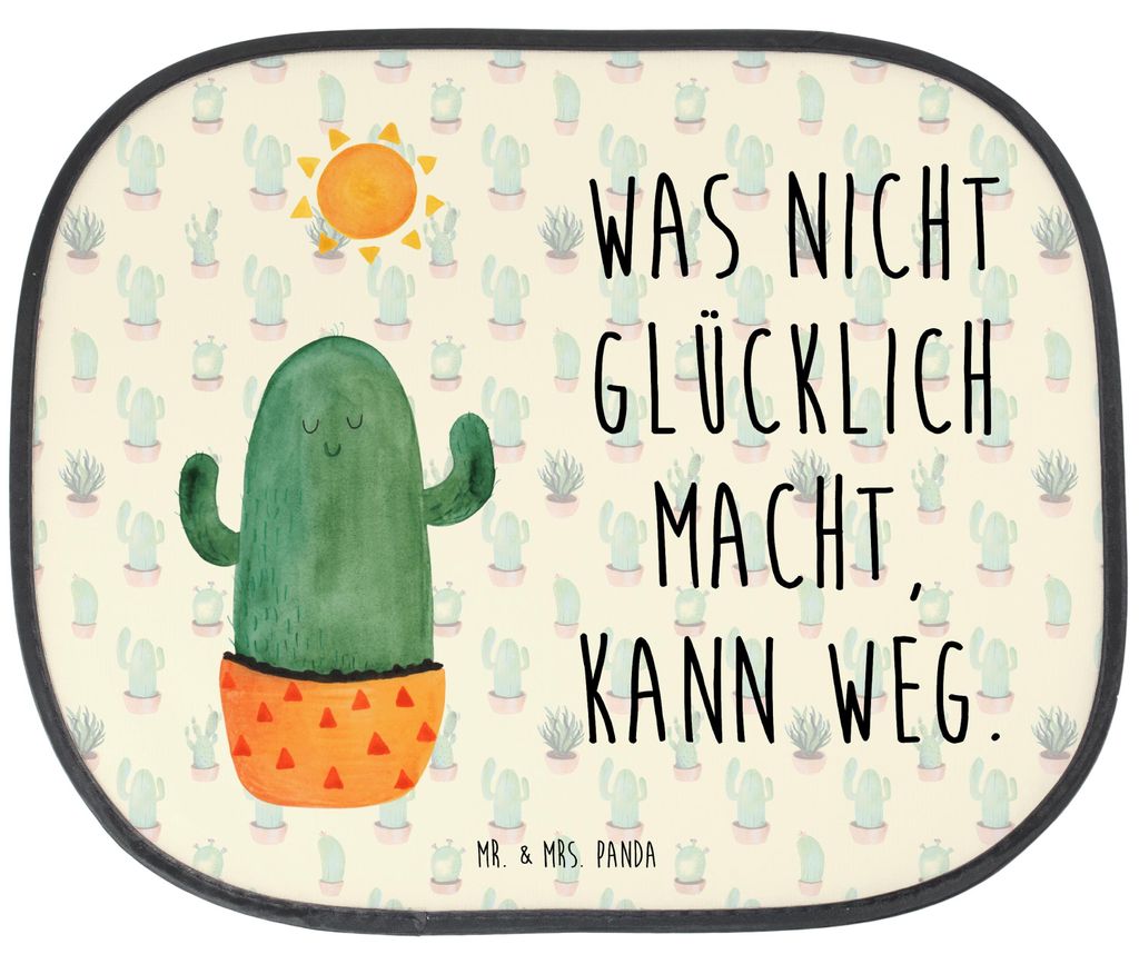 Mr. & Mrs. Panda Sonnenblende Auto Kaktus Sonne - Kaktus Grün - Geschenk, Glück, Scheidung, Geschenkidee, Kakteen, autofenster sonnenschutz, Tren...