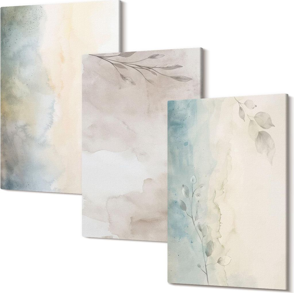 Leinwandbild – Wandbild – Leinwandbilder – Kunstdruck – Polycanvas – Modern – Mehrteilig – 3-Teilig Set – Hochwertig – Geruchslos...