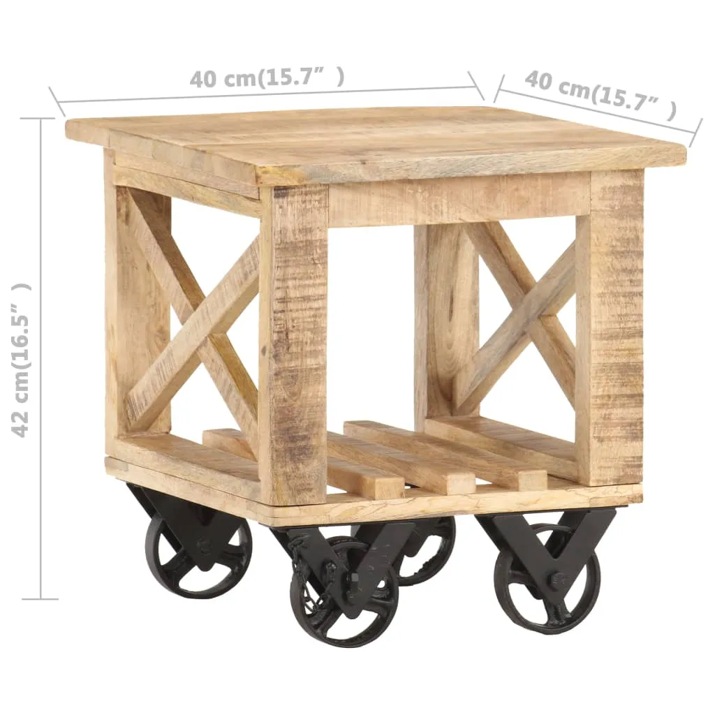 Meuble d'appoint modulable 40x40 cm bois brut pour intérieur moderne - 12