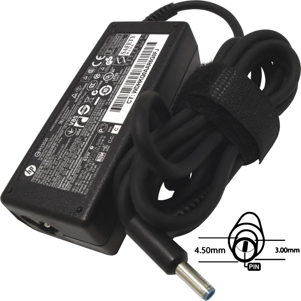 Adaptateur secteur HP 65W original 19.5V 4.5x3.0mm pour PC portable