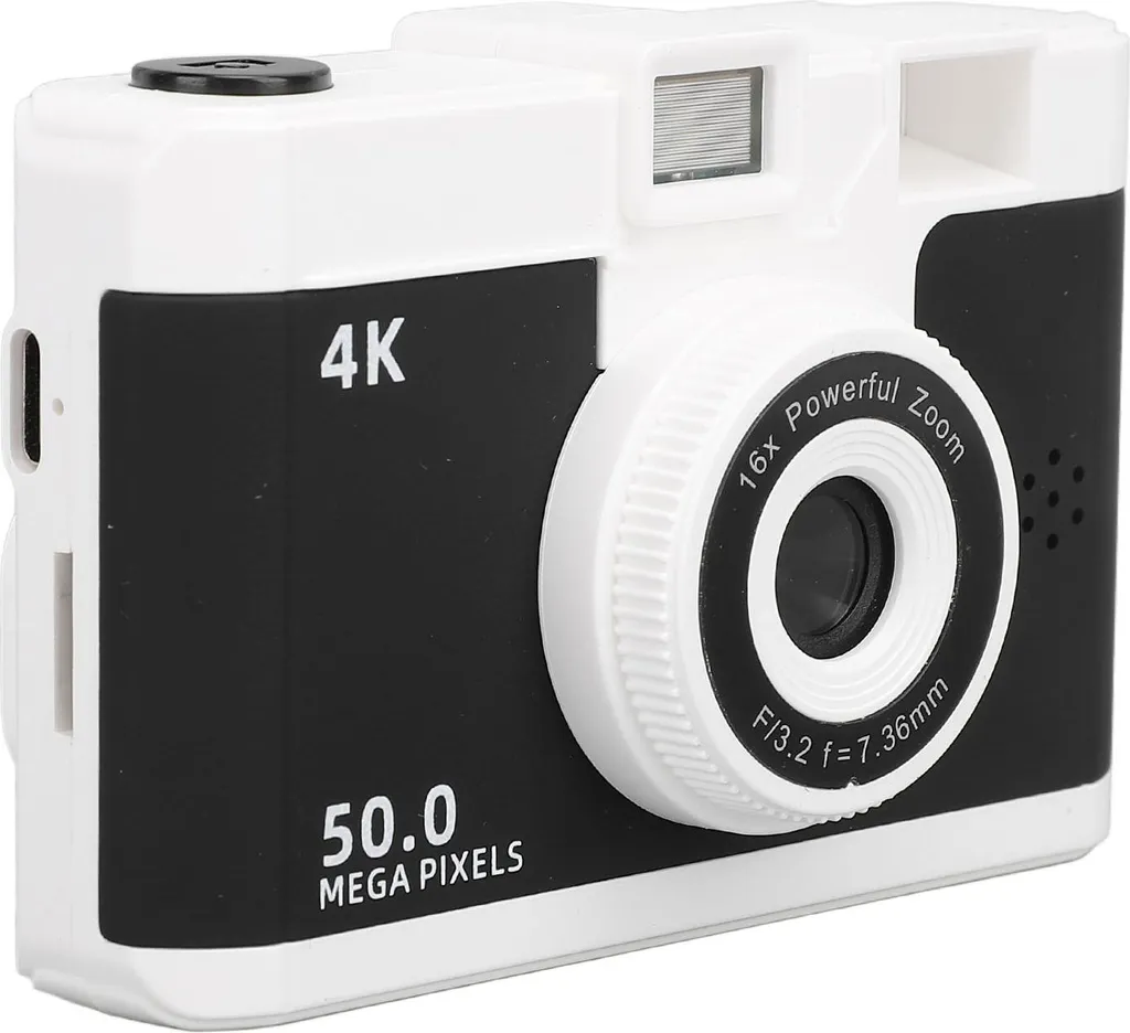 Appareil Photo Vlogging 1080P pour Voyage avec Double Objectif et MP3