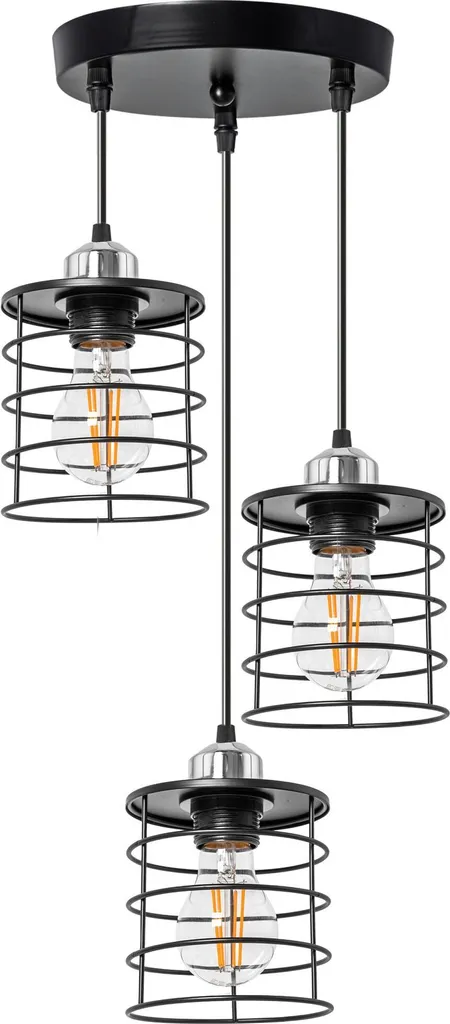 Lampada tooLight 392204 Black: Illuminazione Loft Industriale E27