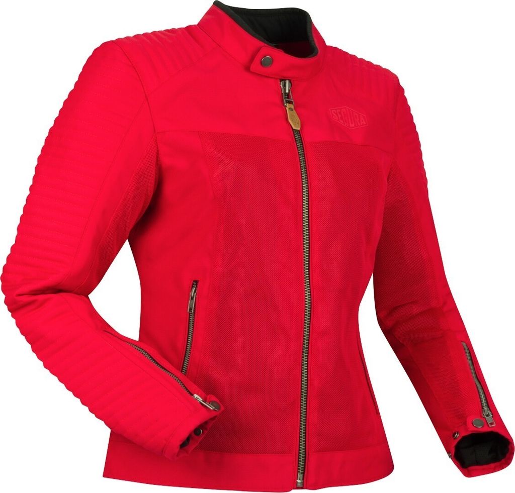 Segura Dikinson Damen Motorrad Textiljacke, rot, 38