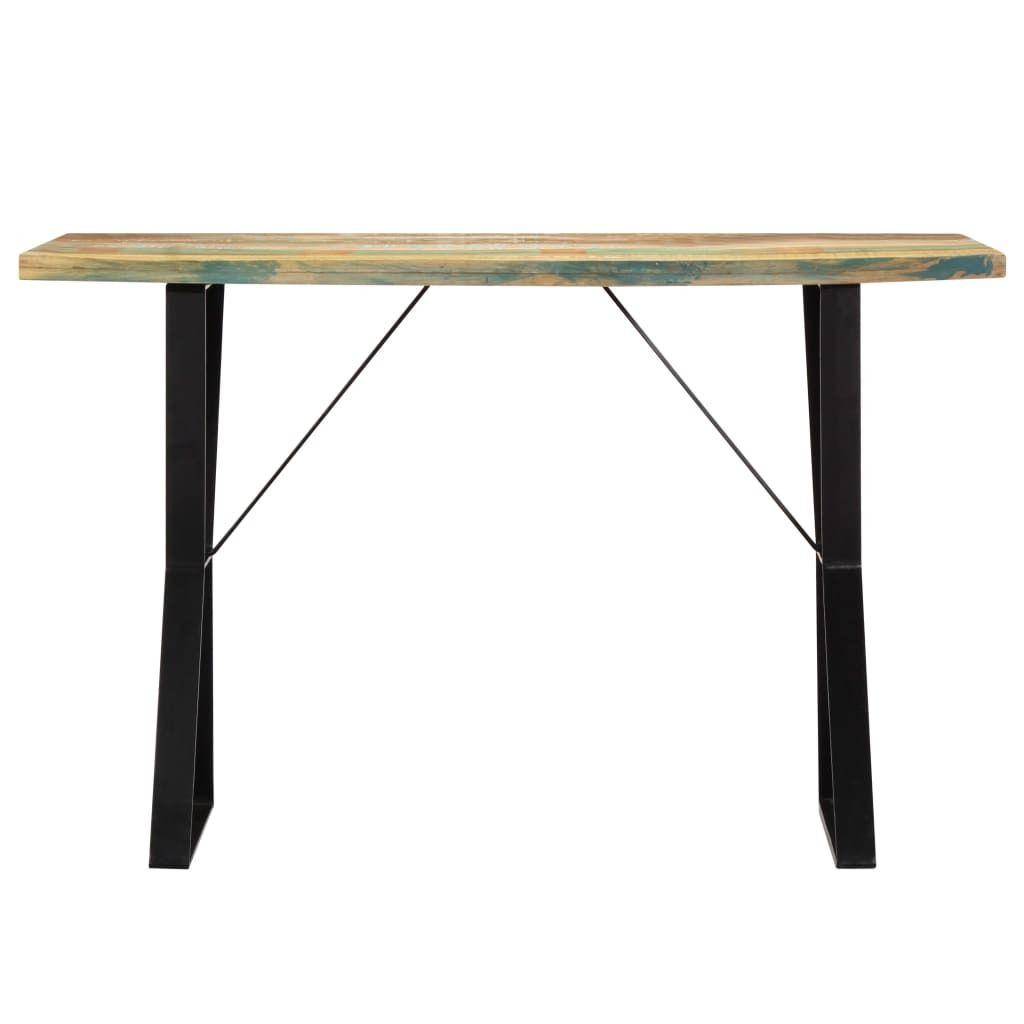 Tavolo da pranzo 120x60x76 cm in legno massiccio di Immagine del prodotto 