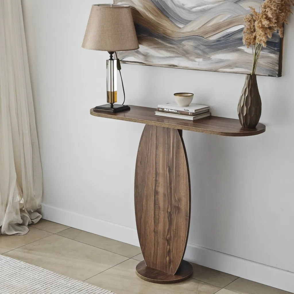 Commode Ellittica Noyer : Solution de Rangement pour Espaces Étroits