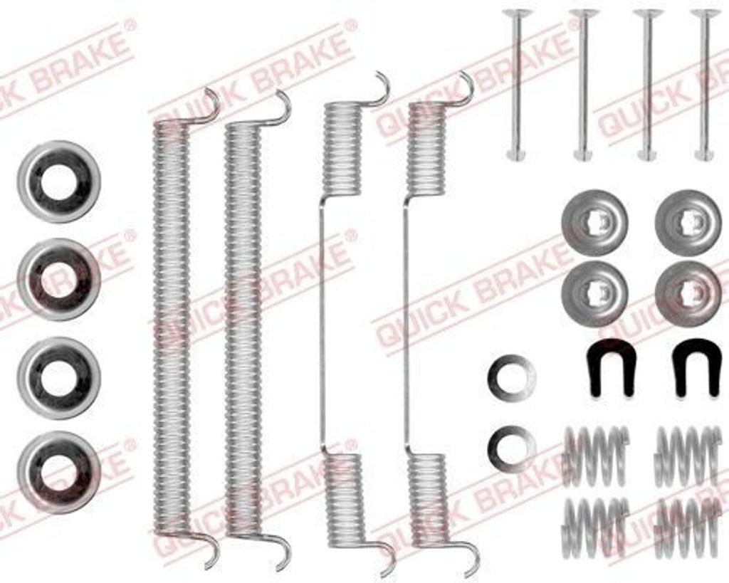 QUICK BRAKE Zubehörsatz Bremsbacken Zubehörsatz Bremsbacken 105-0543 Hinten für NISSAN LAUREL (JC31)