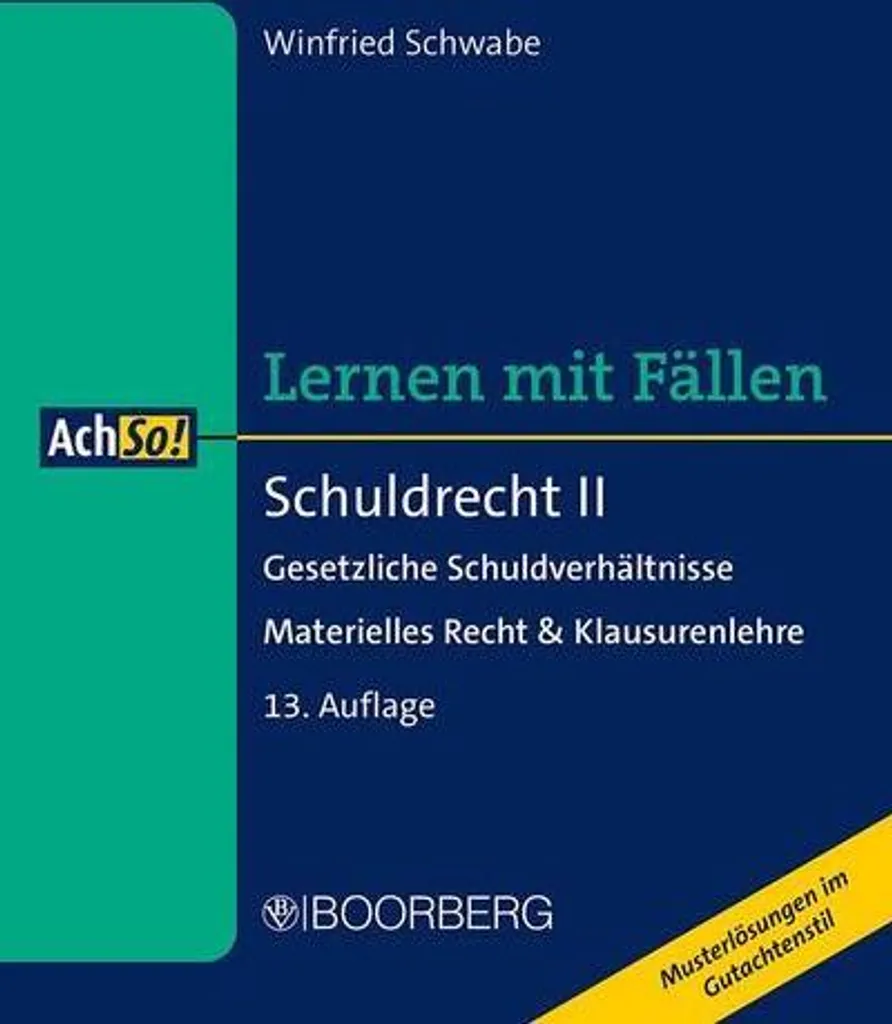 Livre de Droit Schuldrecht II : Cours Complet sur les Obligations Spéciales