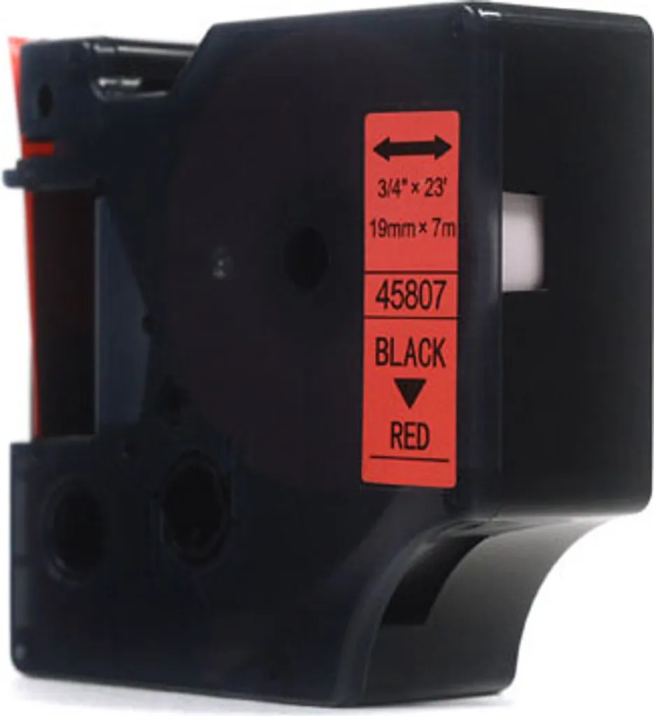 Super Prezzo Nastro JetWorld 19mm Nero su Rosso compatibile Dymo D1