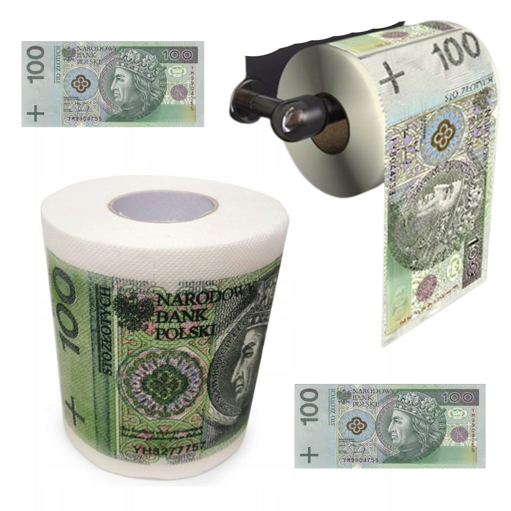 Papier toaletowy 100 złotych PLN XL stówka Zdjęcie produktu 