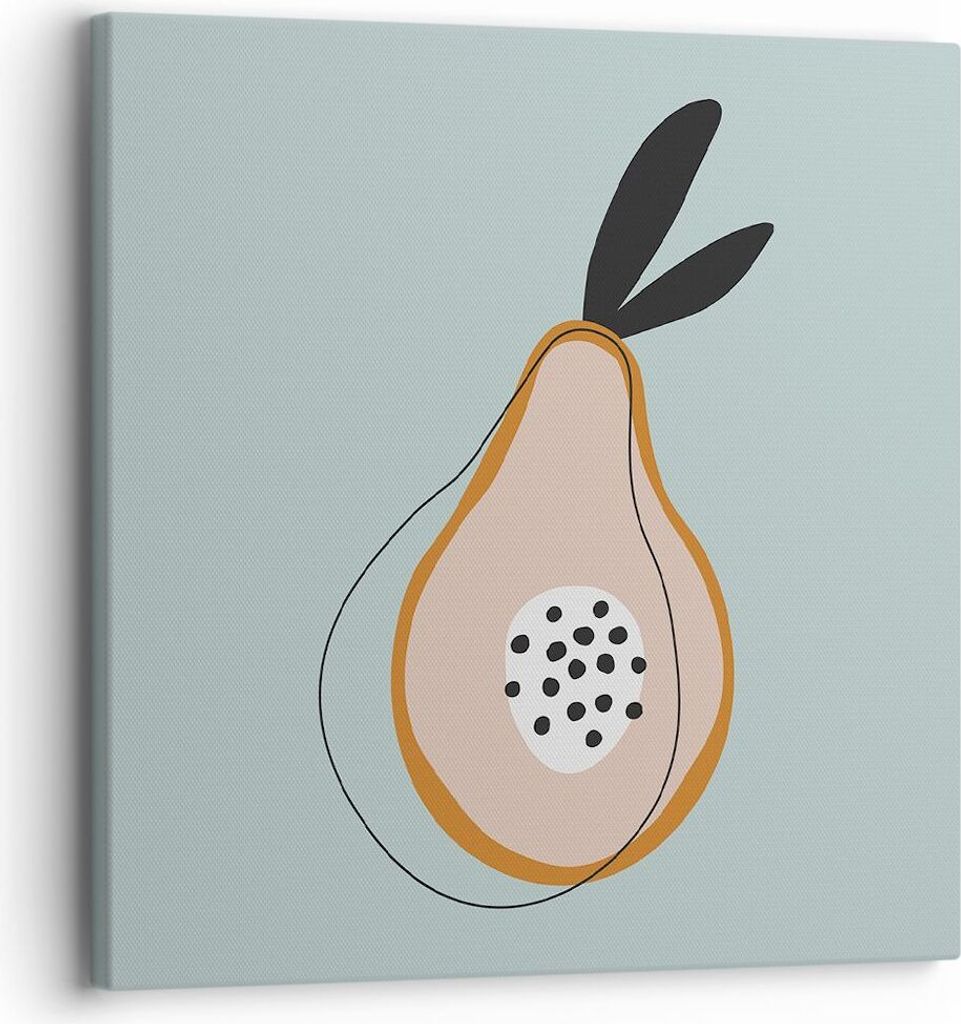 Bild auf Leinwand - Leinwandbild - Einteilig - Birne Bild Jugend - 30x30cm - Wand Bild - Wanddeko - Wandbilder - Leinwanddruck - Bilder - Wanddekor...