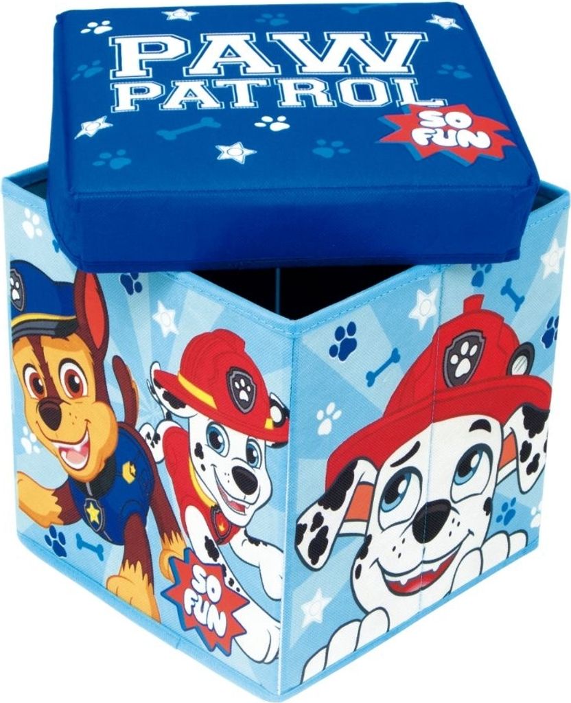 Opbergbox met deksel / Hocker 2-in-1, PAW PATROL, PW13989 Productafbeelding 