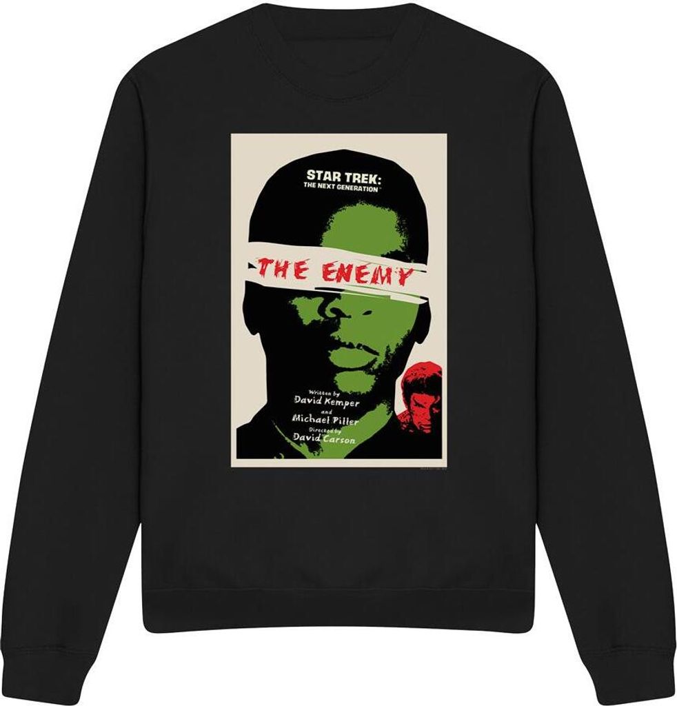 Star Trek - "The Next Generation Season 3 Episode 7" Sweatshirt für Herren/Damen Uni TV11776 (XXL) (Schwarz)