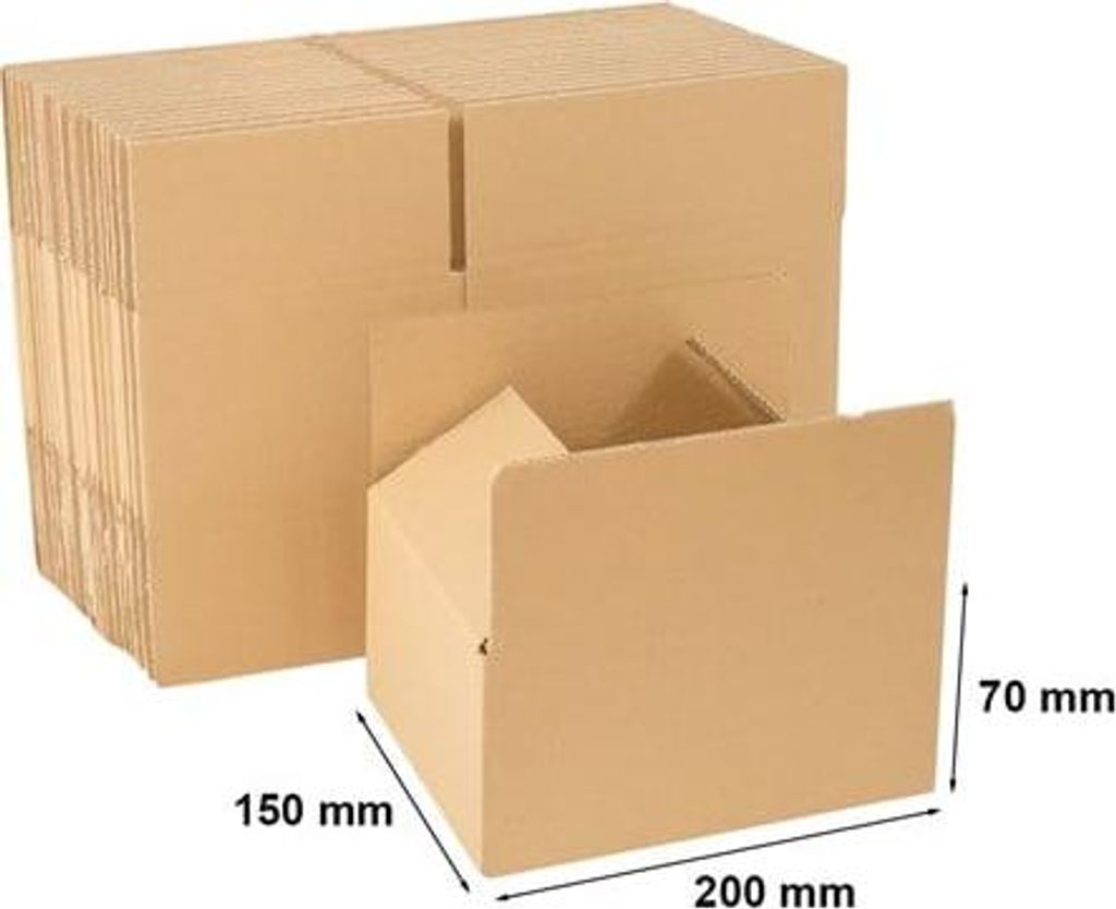 Skladacie kartóny Kartónová krabica na balenie 200 x 150 x Obrázok produktu 