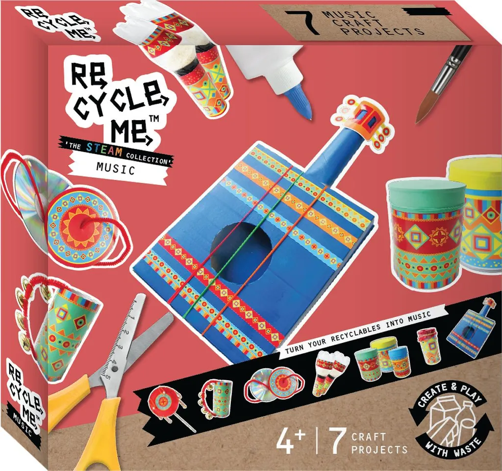 Kit Créatif Écologique Musik pour Fabriquer des Instruments de Musique