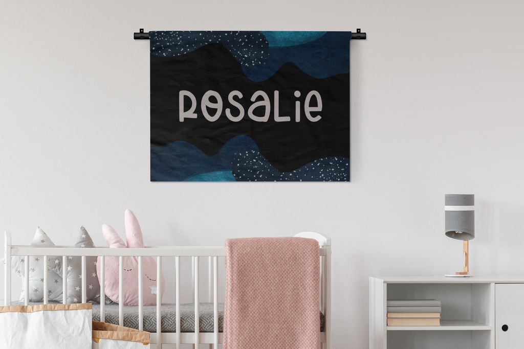 MuchoWow Wandteppich Wandbehang Rosalie - Pastell - Mädchen 90x67.5 cm Tapisserie Dekoration Wandtuch - Fototeppich - Wand-Skulpturen