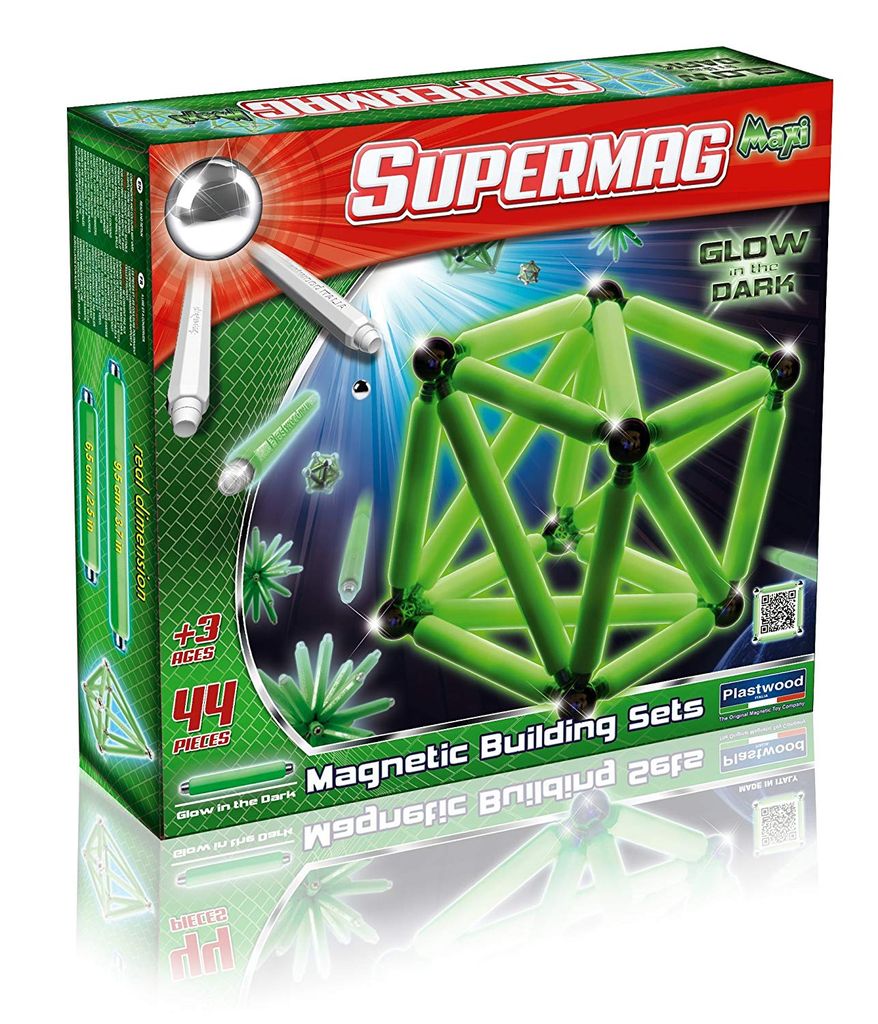Supermag 0117 Classic 44 Teile Glow in the Dark