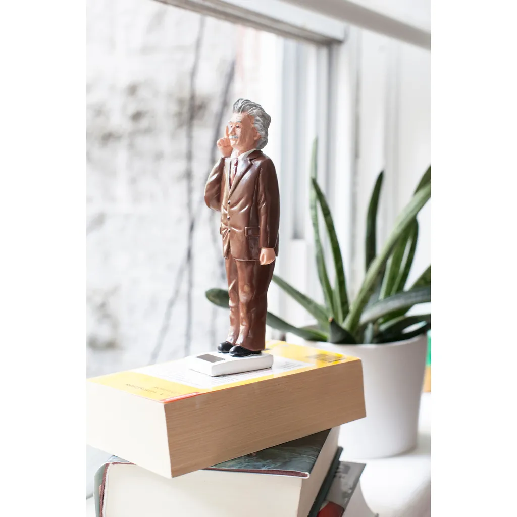 Figurine Solaire Albert Einstein Kikkerland - Objet Déco Scientifique - 4