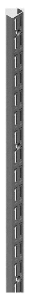Zweireihige Wandschiene Raster 32 L950 mm schwarz
