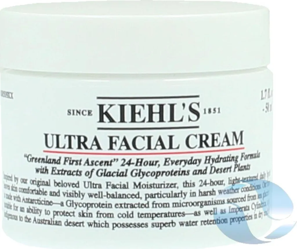 Soin Visage Ultra Facial Kiehl's au Squalane Végétal et Glycoprotéine 50ml