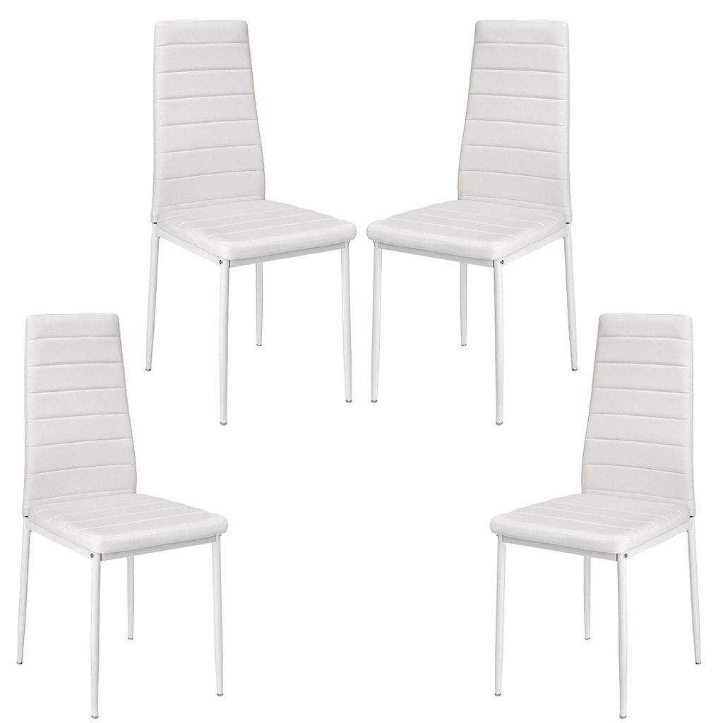 4er Set Esszimmerstühle Küchenstuhl aus Kunstleder Produktbild 