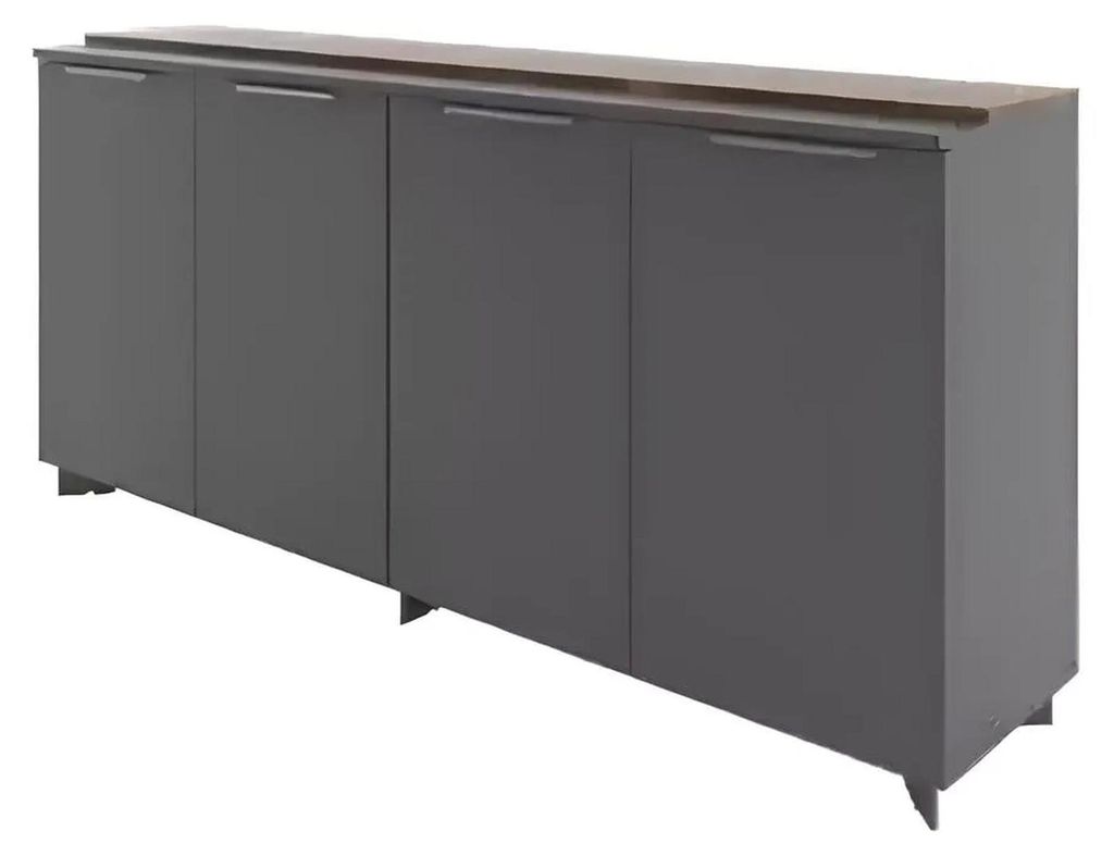 Sideboard Kommode Schrank Konsole Anrichte Büromöbel Büro Einrichtung Grau