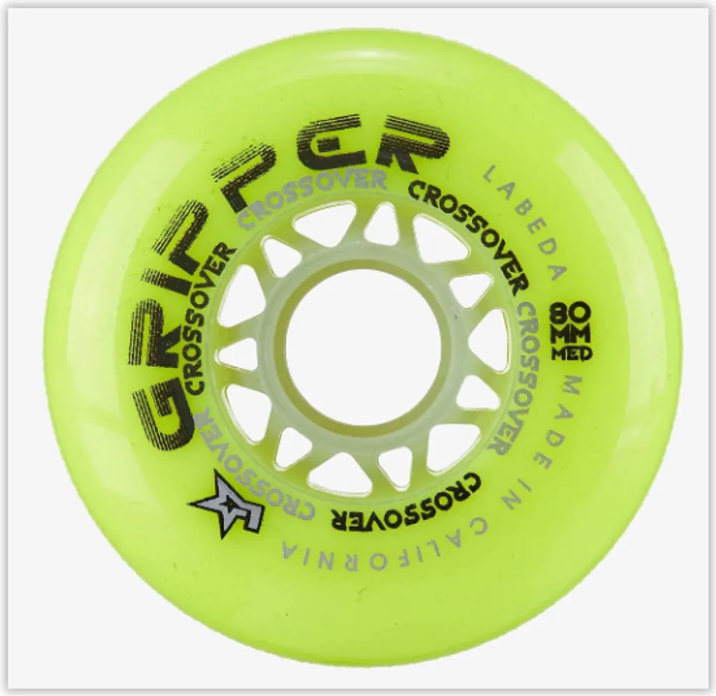 Roues Labeda Gripper 76A 76mm à Forte Adhérence pour Terrain Indoor