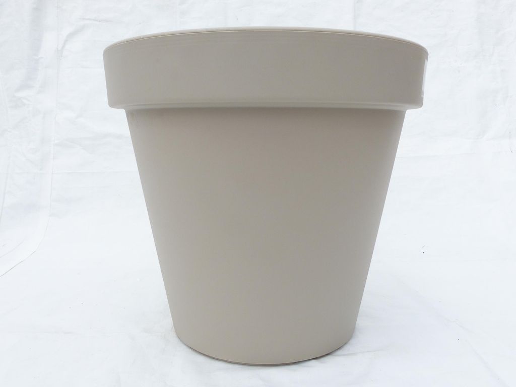 Pflanzkübel E&K, beige, Taupe rund Ø80cm, Pflanztopf Produktbild 