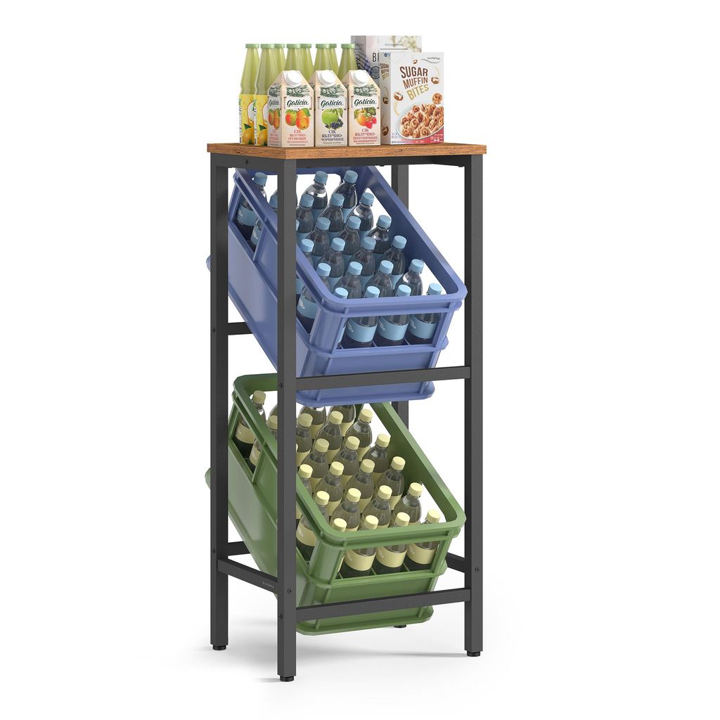 Regál na bedny s nápoji SONGMICS, 2 patra pro 2 bedny, s 1 Obrázek produktu 