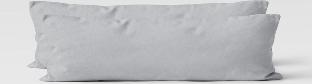 2er Set Renforcé UNI Kissenhüllen 40x145 cm Produktbild 