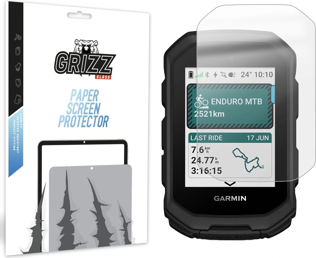 GrizzGlass PaperScreen Garmin Edge MTB