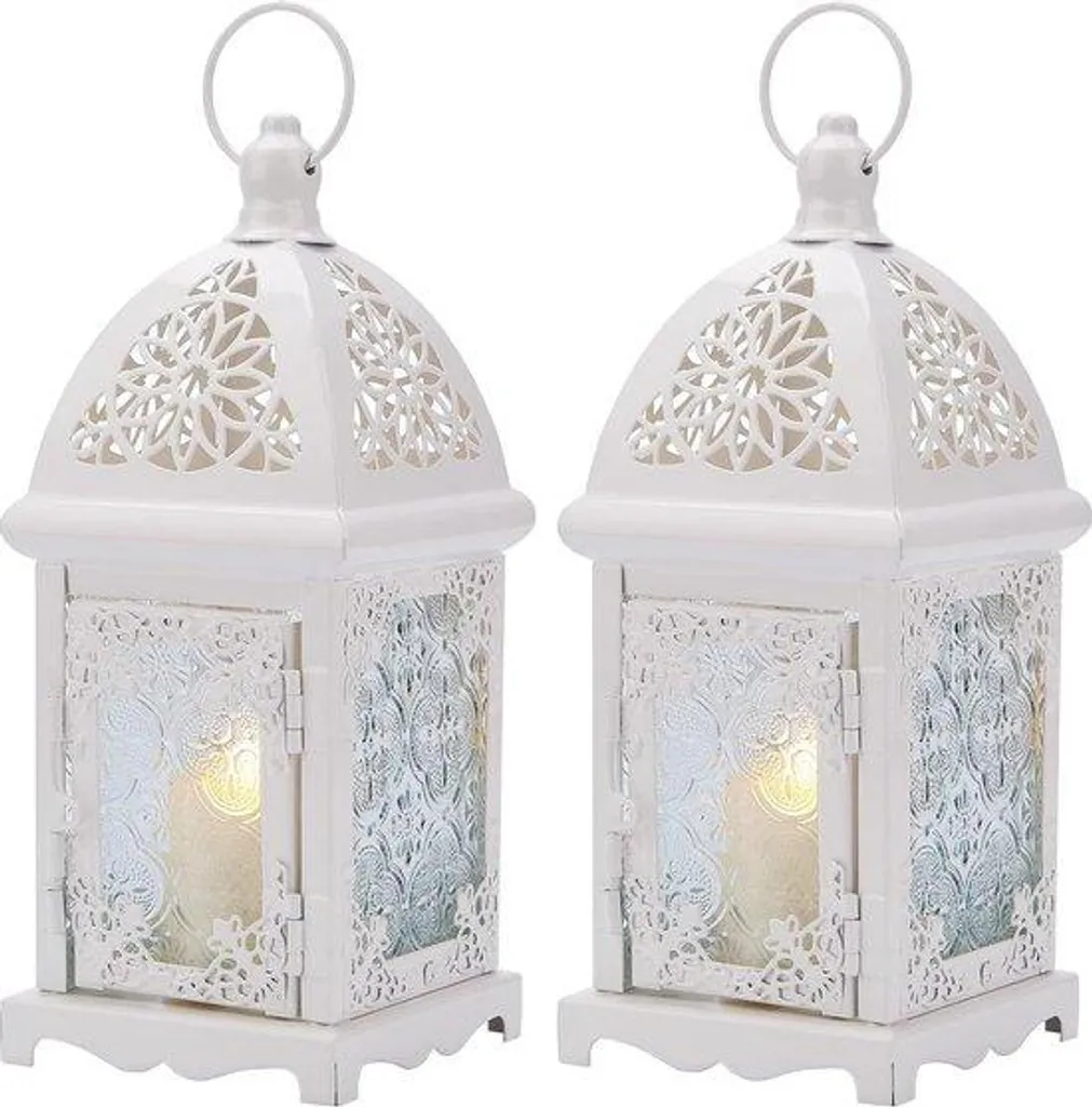 Suspension design blanche en métal lot de 2 lampes pour salon moderne