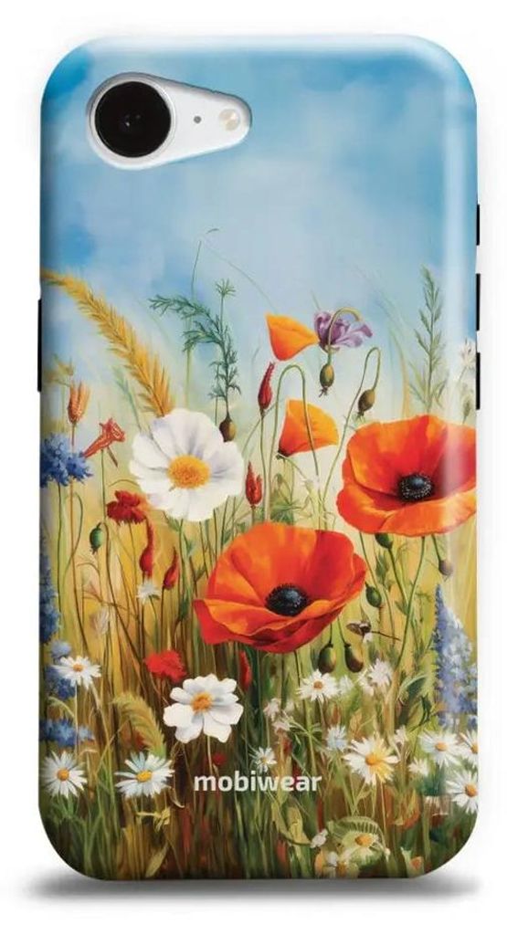 Handyhülle für iPhone 17e, Mobiwear Elite Pro, Wiesenblumen