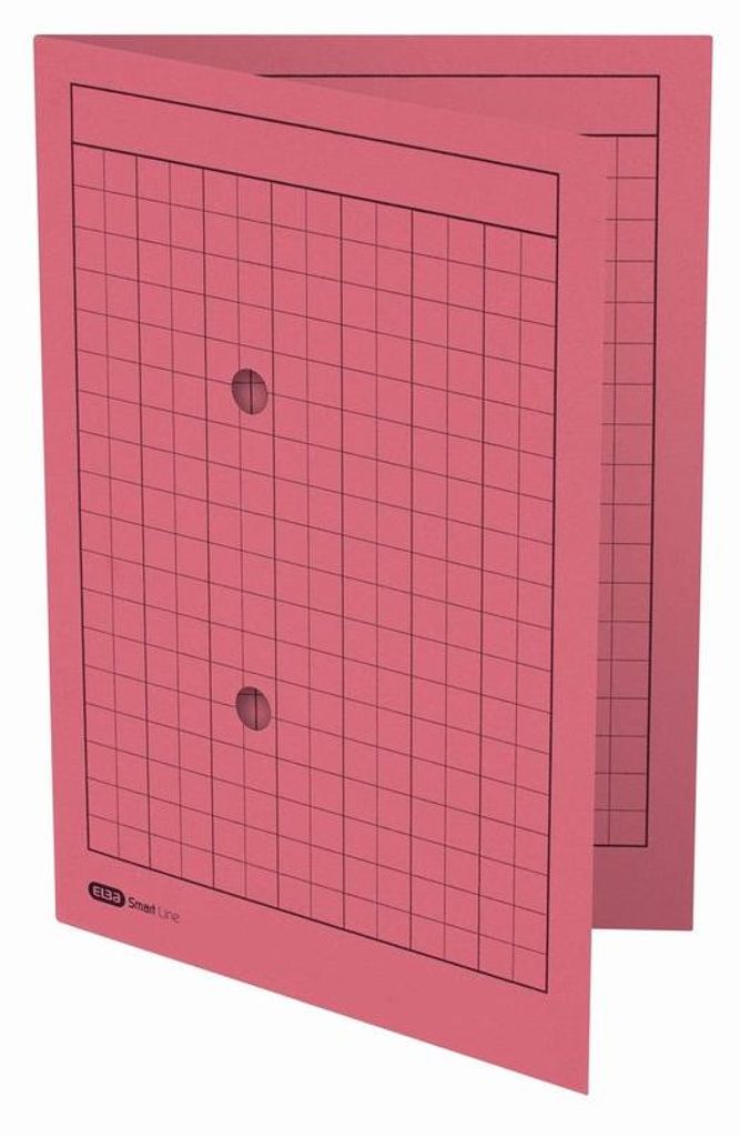Recycelte A4-Mappen, doppelseitig, rot, 2 Fenster, Kartonbox, 50-teilige Packung