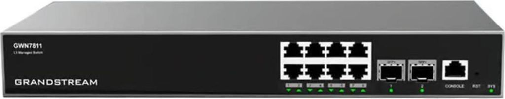 Grandstream GWN7811 8x Port Layer 3 Managed Netzwerk Switch