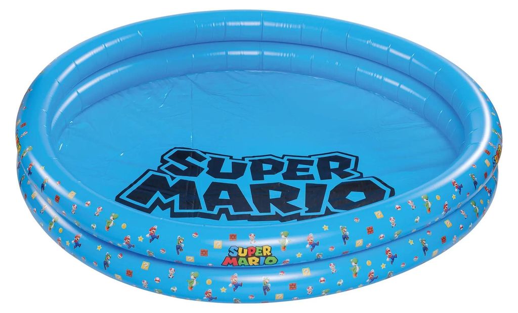 Planschbecken Super Mario 150cm Pool Kinder Garten 2-Ring Produktbild 