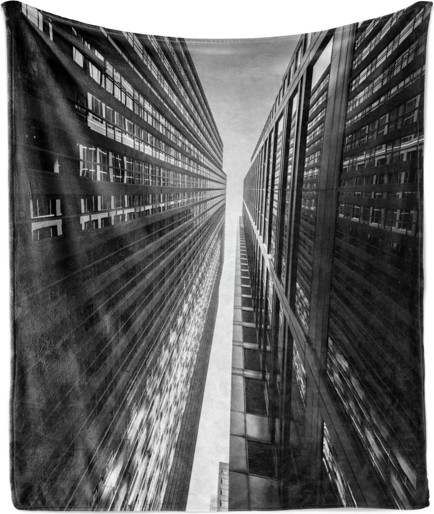 ABAKUHAUS La coperta in pile morbido e soffice, scena monotona verso l'alto, peluche accogliente per interni ed esterni, 125 x 175 cm, grigio antracite e tortora chiaro