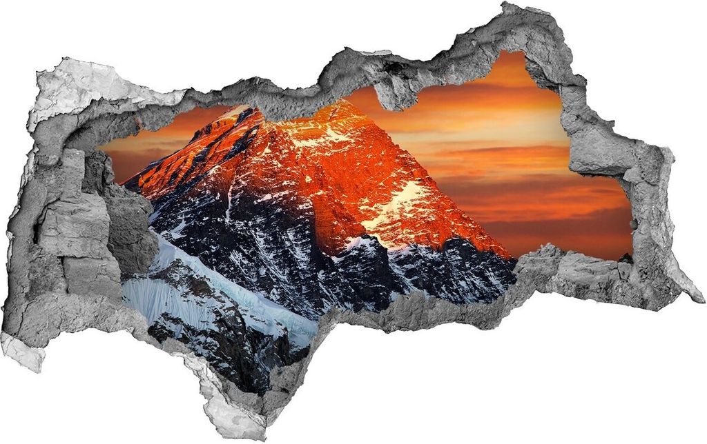 Selbstklebender Loch-3D-Aufkleber 95x73 cm Everest Gipfel