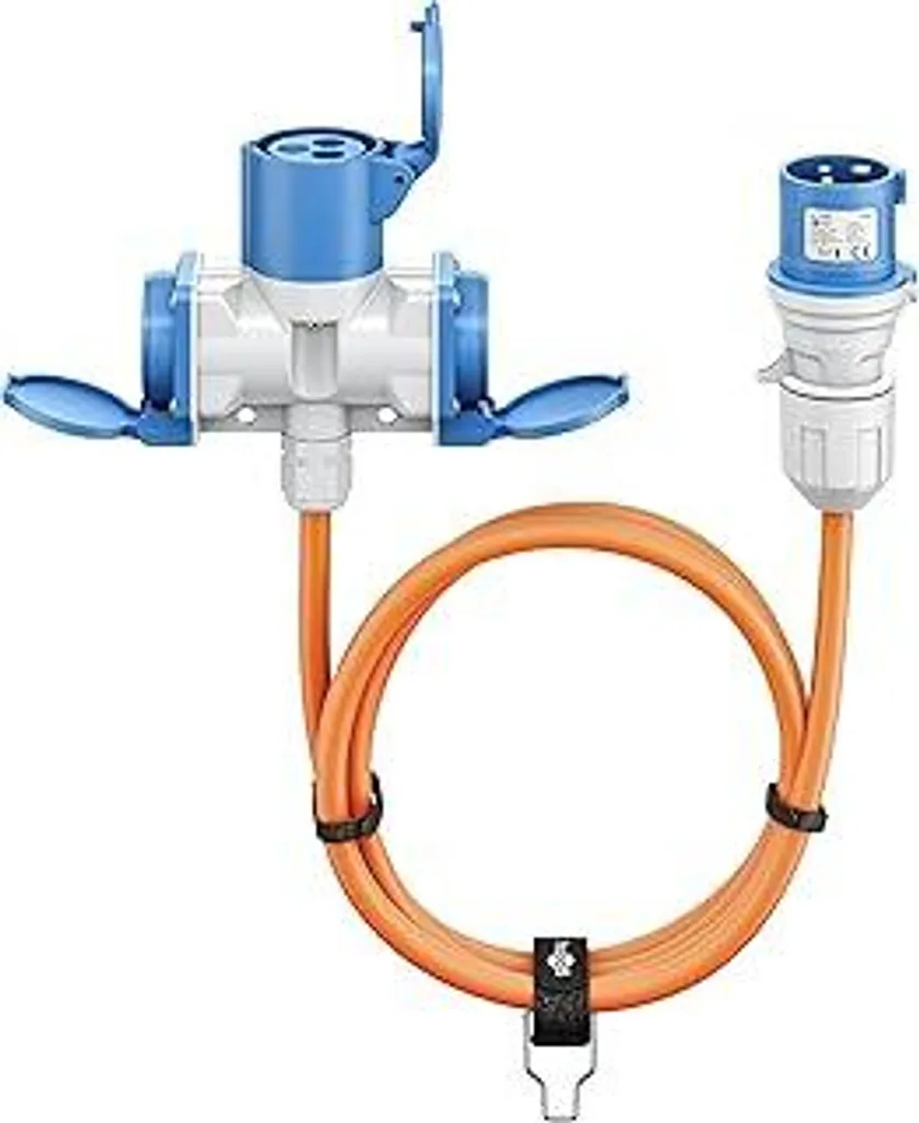 Goobay 76265 Cavo Adattatore Caravan Premium | CEE a Schuko 5m