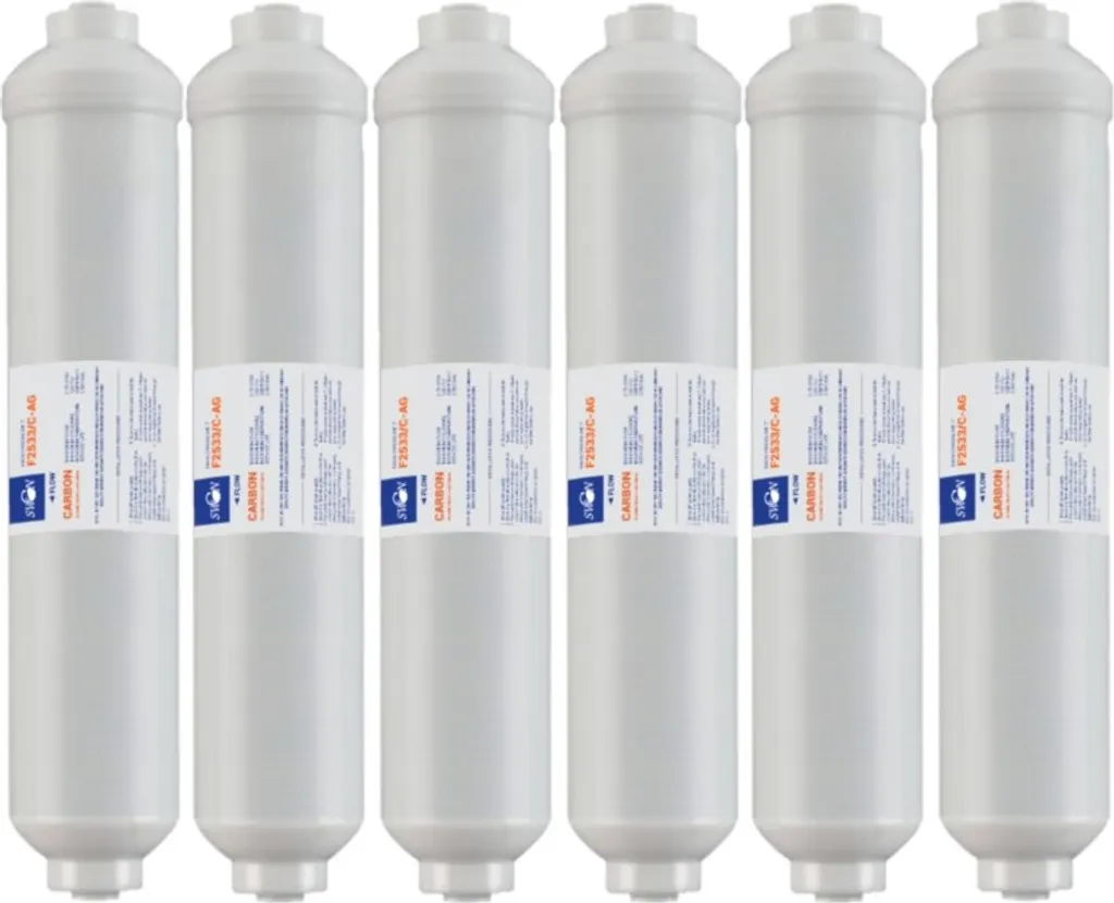 Filtre à eau charbon actif Swan 10 pouces pour osmoseur et frigo x6