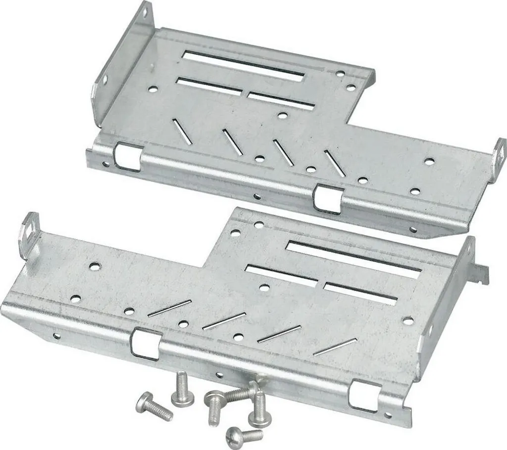Equerre de montage longue BPZ-CTS-L en acier zingué pour profilés