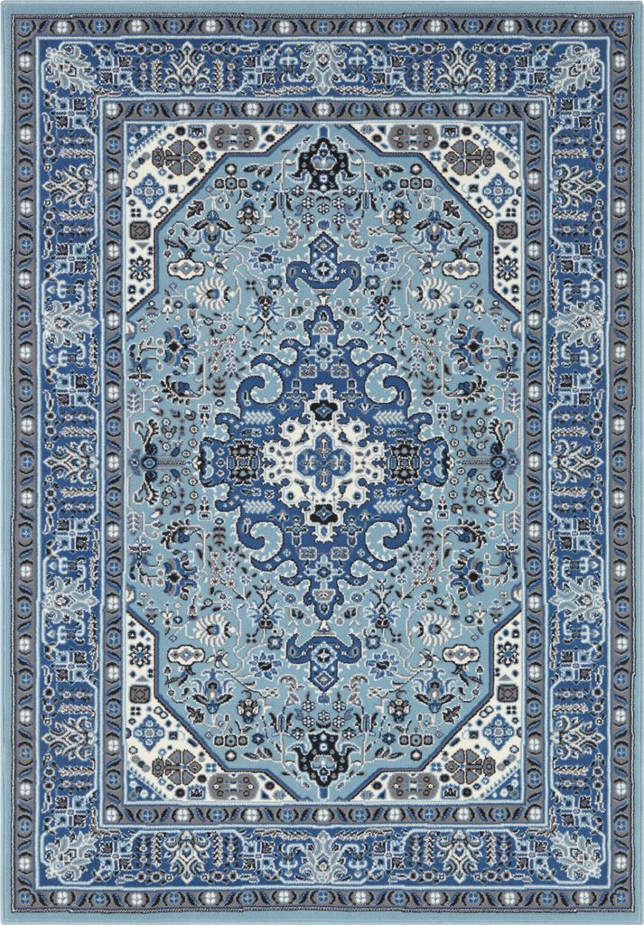 Hanse Home Mirkan Kurzflor Teppich Skazar Isfahan Himmelblau