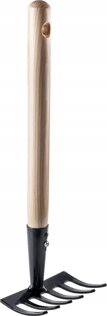 Rastrello Piccolo Metallo 6 Denti - Attrezzo per Balcone e Orto - 6