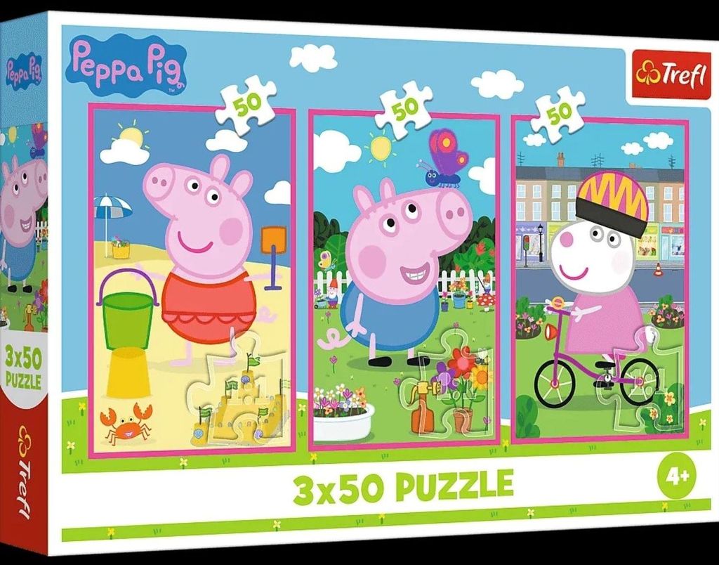 TREFL Puzzle Peppa Pig: Das Spiel 3x50 dlks