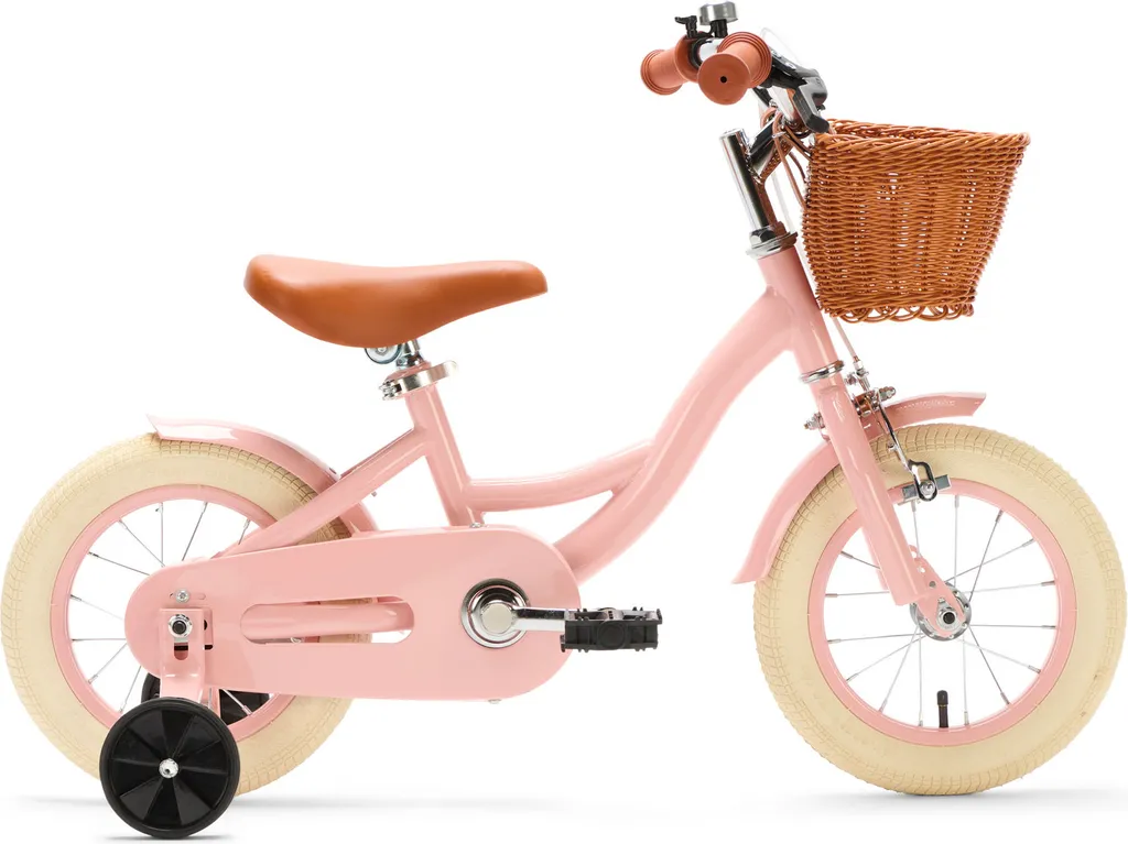 Petit vélo fille 12 pouces avec panier Generation Blanco Rosa pour enfant