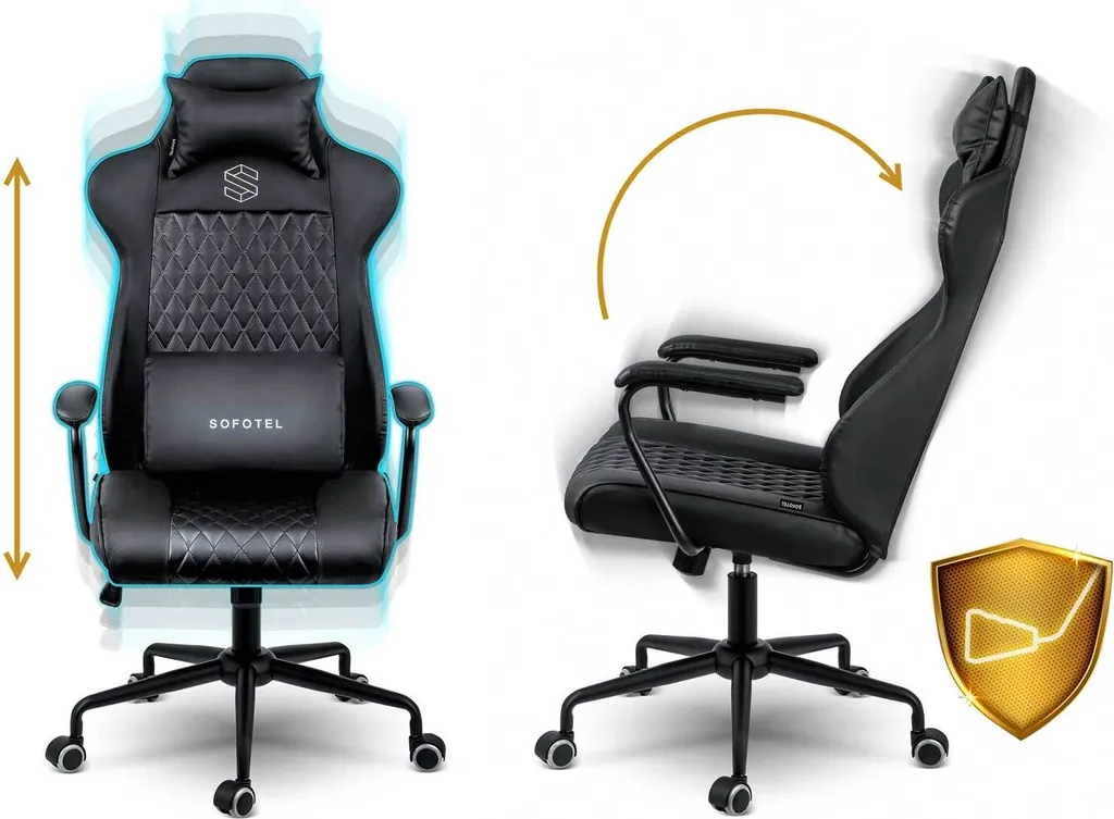 Fauteuil de bureau Sofotel Verona Noir 2581 : Confort Chic et Robuste - 9