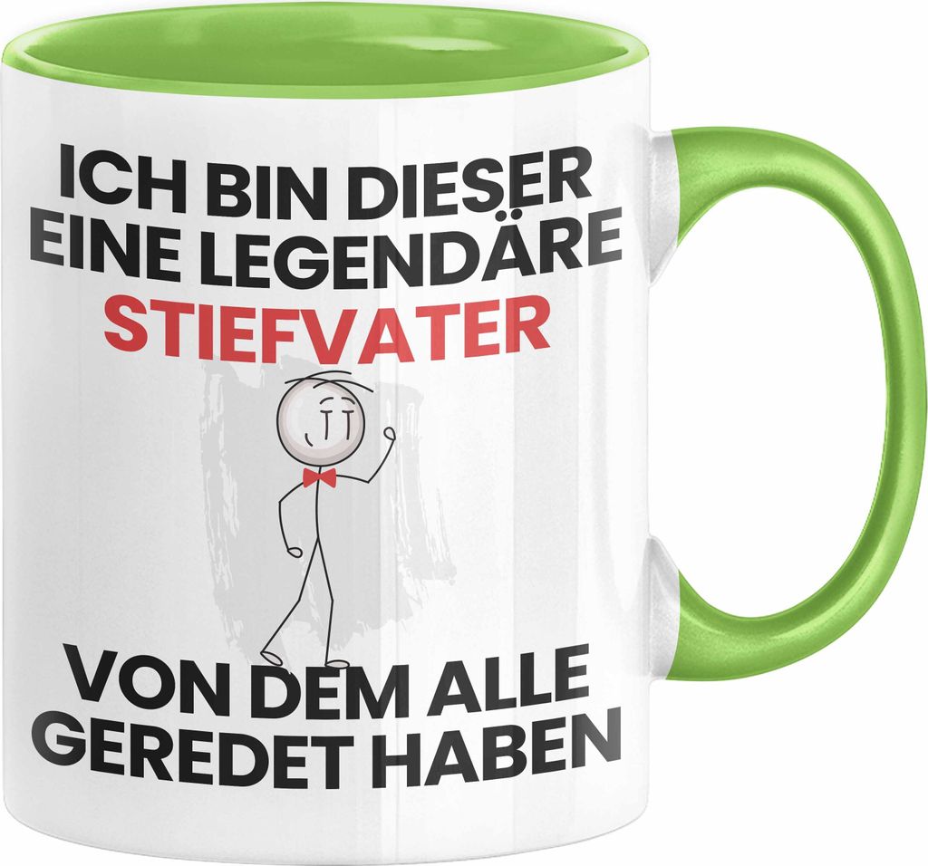 Stiefvater Geschenk Tasse Lustige Geschenkidee Geburtstag für Stiefvater Ich Bin Dieser Legendäre Stiefvater Von Dem Alle Geredet Haben Kaffee-Be...