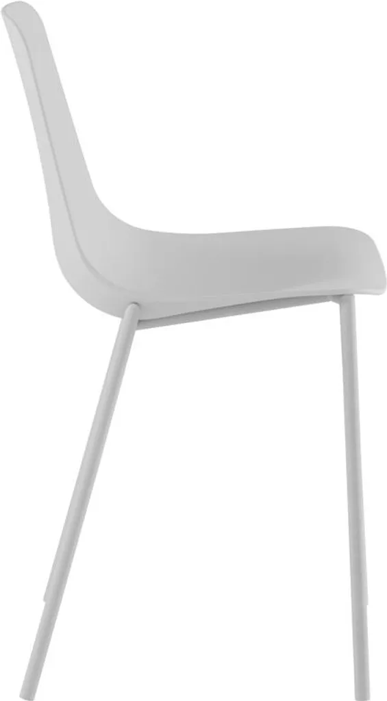 Chaise Frida Blanche en Polypropylène Lot de 4 - Empilable et Robuste - 4