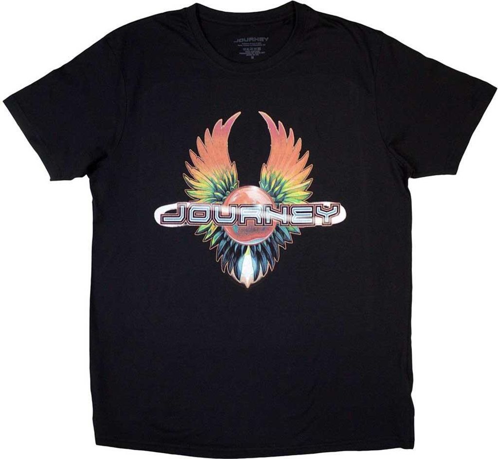 Journey - T-Shirt Batik für Herren/Damen Uni RO12623 (S) (Schwarz)